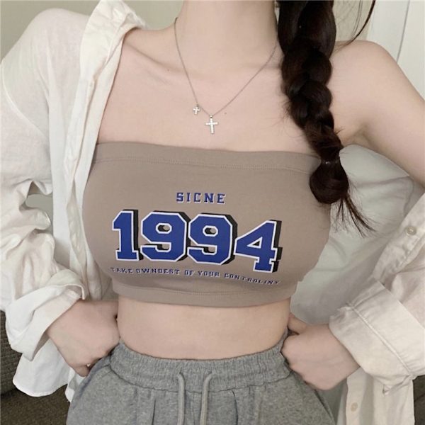 Tube Topp Dame Topp KHAKI Khaki