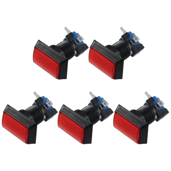 5 stk. Spil Trykknap Trykknap Switch RØD red