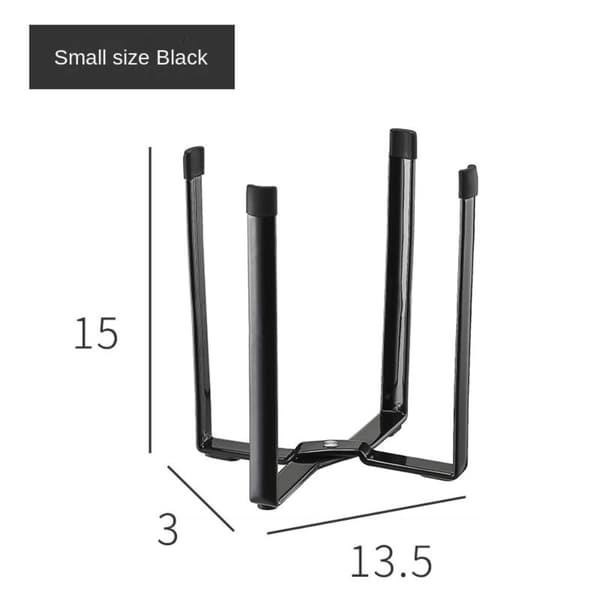 Kjøkkenstativholder Sammenleggbart Søppelstativ SVART LITE black small