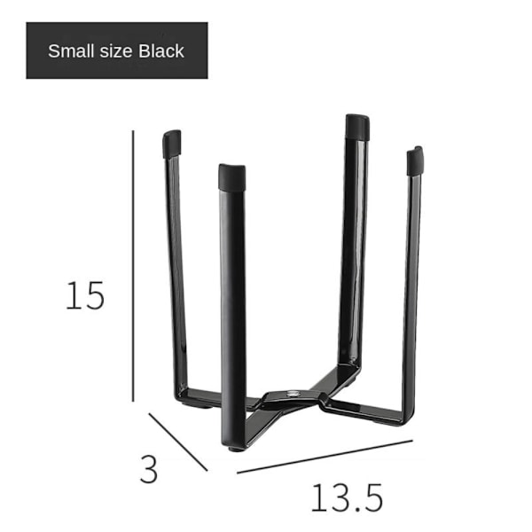 Köksställshållare Fällbart sopställ SVART STOR black large