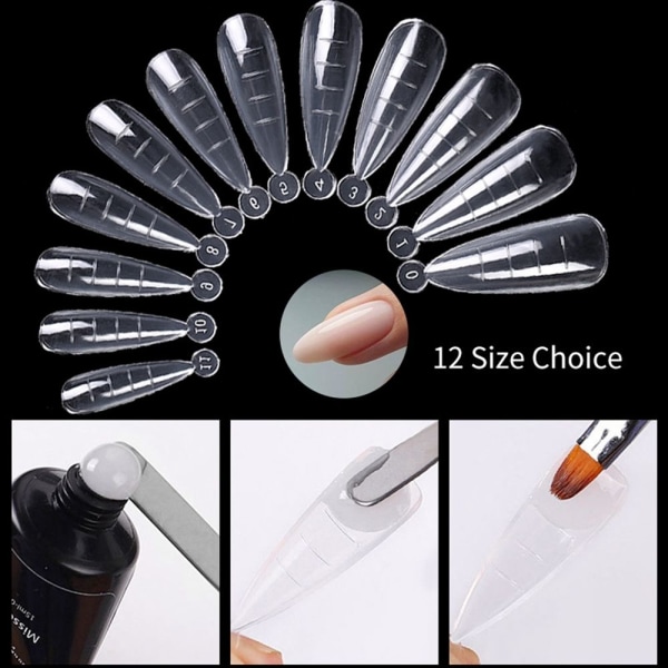 120st/påse Nail Dual Form False Nail Tips 02-120PCS/BAG 02-120PCS/BAG