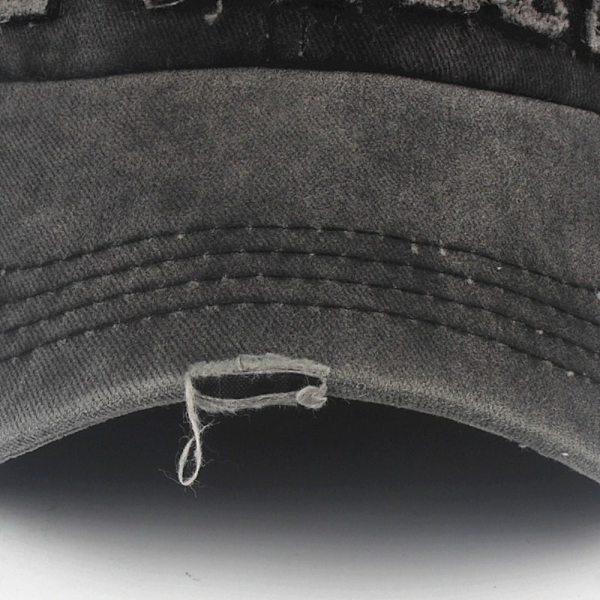 Kirjonta Baseball-lippikset Distressed Hole Haalistuneet hatut VIININPUNAINEN wine red