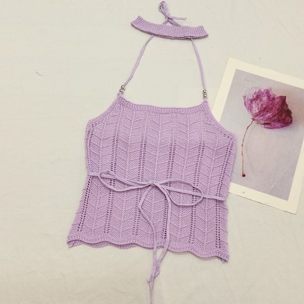 Neck Sling Vest PURPURIA Purple