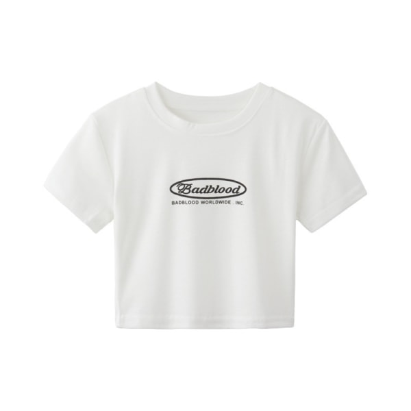 Kortärmad T-shirt Kortärmad Camisole VIT White