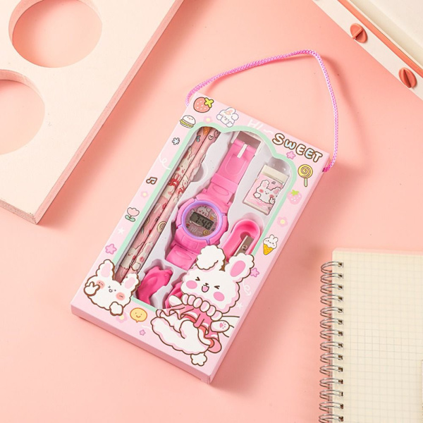 Tecknad set Case ROSA Pink