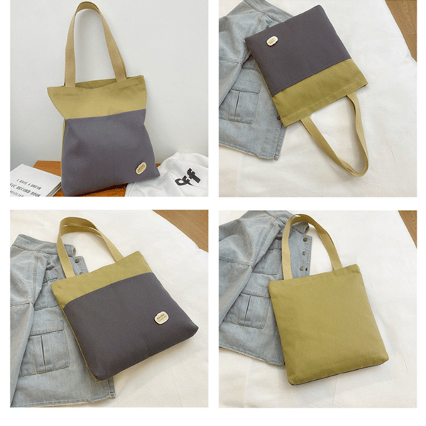 Canvas Sling Taske Håndtaske BEIGE beige