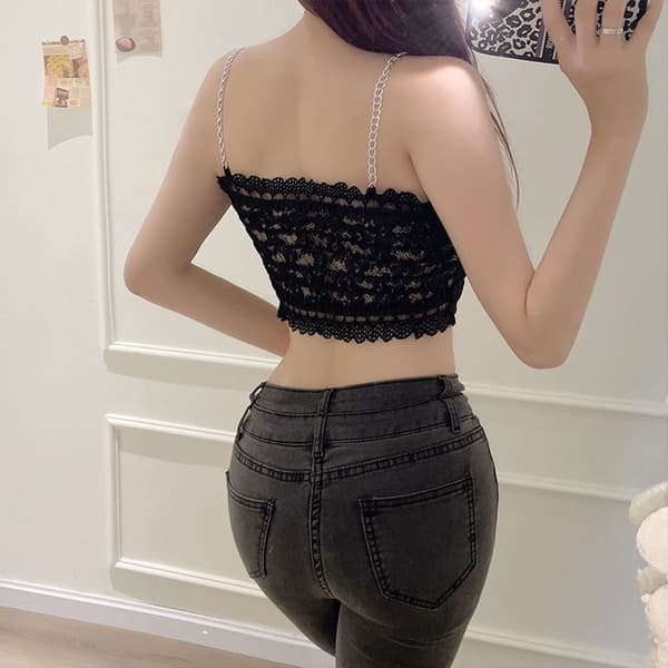 Seksikäs pitsitoppi kukka-camisole VÄRI 3 VÄRI 3 Color 3