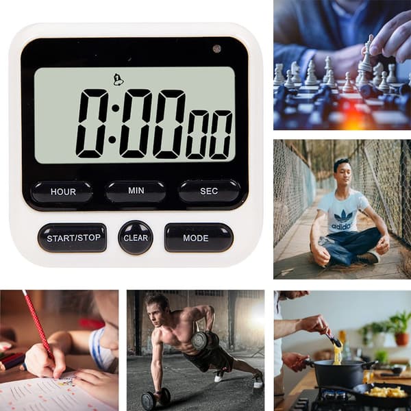 LCD Digital Timer Digitalt Kjøkkentimer BLÅ Blue