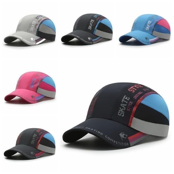Baseballcaps med paneler, hurtigtørkende solhatt BLÅ Blue