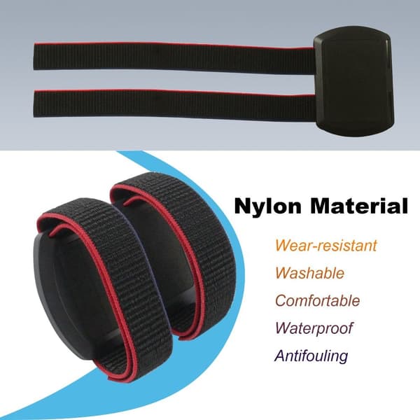 VR-hodesettstropp AR-briller tilbehør batteribånd Black&Red