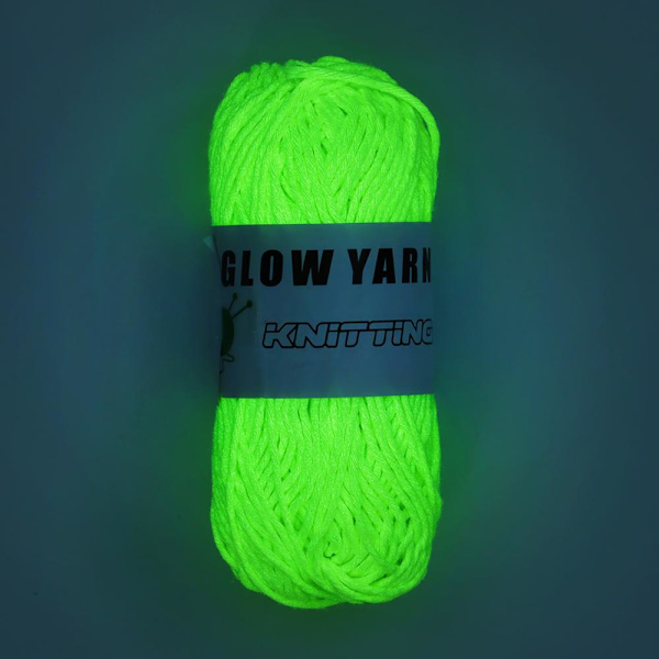 Luminous Chunky Garn Gløder i Mørket G001 G001