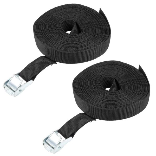 2stk Tie Down Strap Surringsrem GRÅ 1,5M grey 1.5m