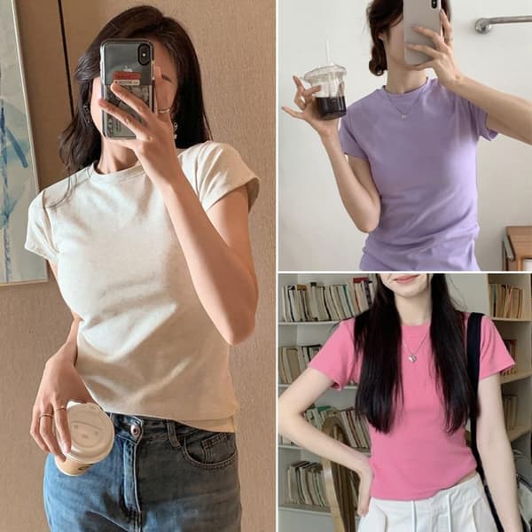T-shirt för damer, underdel, GRÅ M Grey M