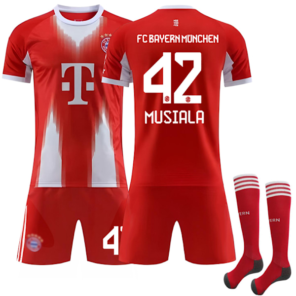 2025-2026 Bayern München Børnefodboldtrøje Nr. 42 Musiala 28