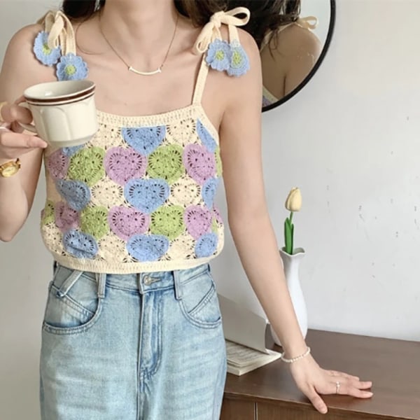 Neulotut liivit Topit Rajattu toppi GREEN SMALL SMALL green small-small