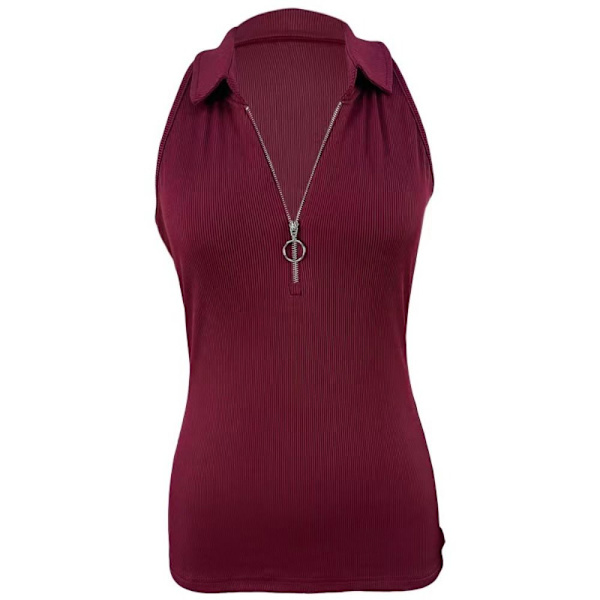 Singlet for kvinner T-skjorte SVART M Black M