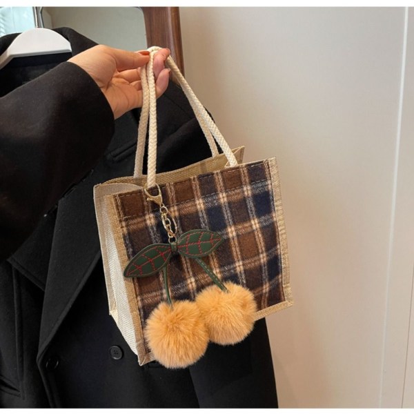 Damehåndveske Tote Bag KHAKI KNAPP KNAPP khaki button-button