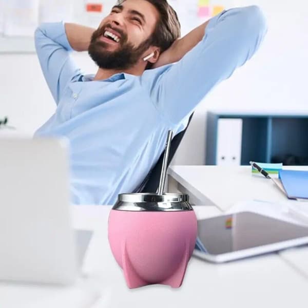 Kall Mugg Isolerad Kopp LILA Purple