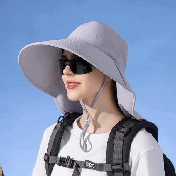 Dam Solhatt Sjal Visir Cap KHAKI Khaki
