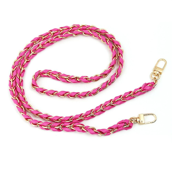 Håndtaske Metal Chain Læder Crossbody Taske Strap GULD&SORT gold&black