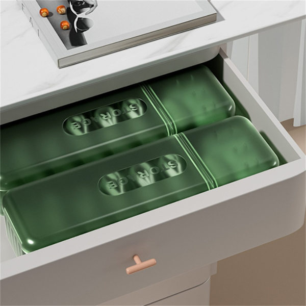 Kabeloppbevaringsboks Laderledning Organizer TRANSPARENT SORT Transparent Black