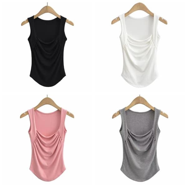 Magtoppar Väst T-shirts VIT M White M