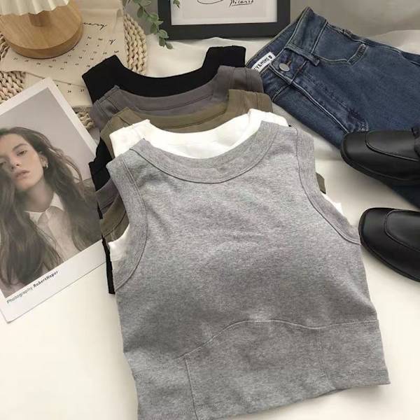 Sexy Sweet Vest Fashion Summer Camisole MUSTA Black