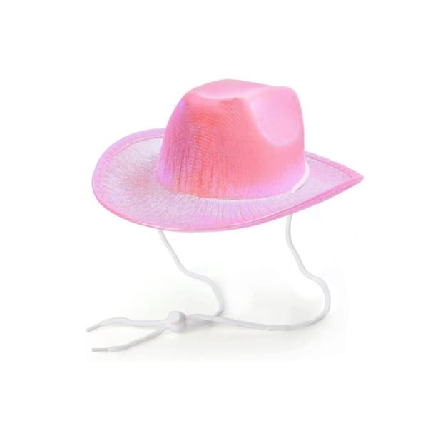 Husdjurs Cowboy Set Mångsidig Kostym Rosa