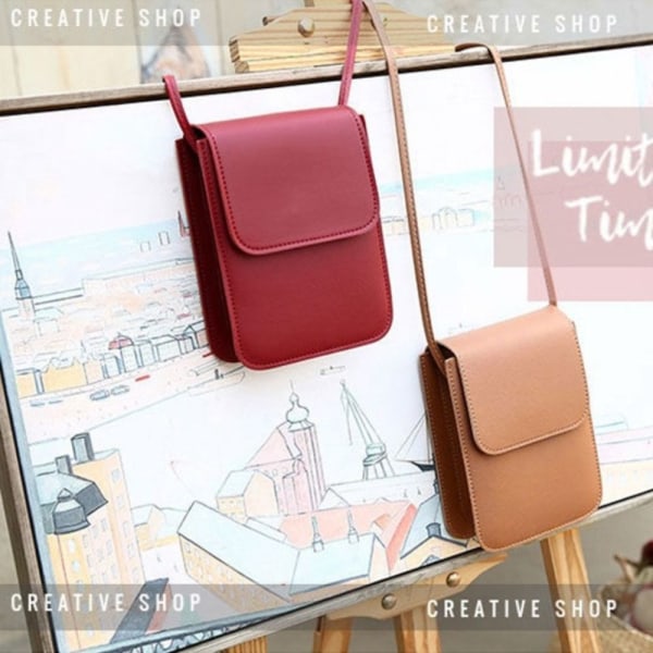 Skulder Messenger Bag Crossbody Bag RØD red