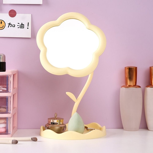 Desktop Makeup Speglar Dressing Mirror GUL yellow