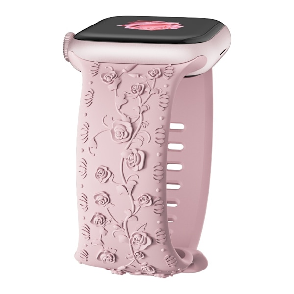 For Apple Watch Band Silikon Armbånd ROSA 42/44/45MM ROSA pink 42/44/45mm