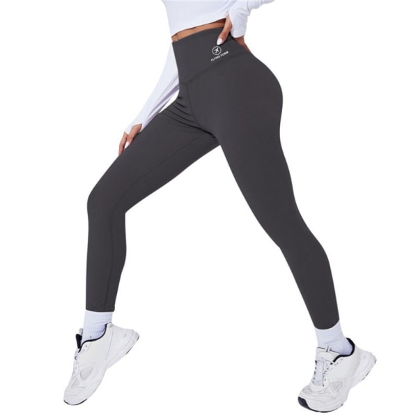 Ni-punkts yogabukser med høy midje Sykkelleggings GRÅ M1 1 grey M1-1