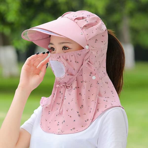 Solhatt Damehatter MØRK ROSA dark pink