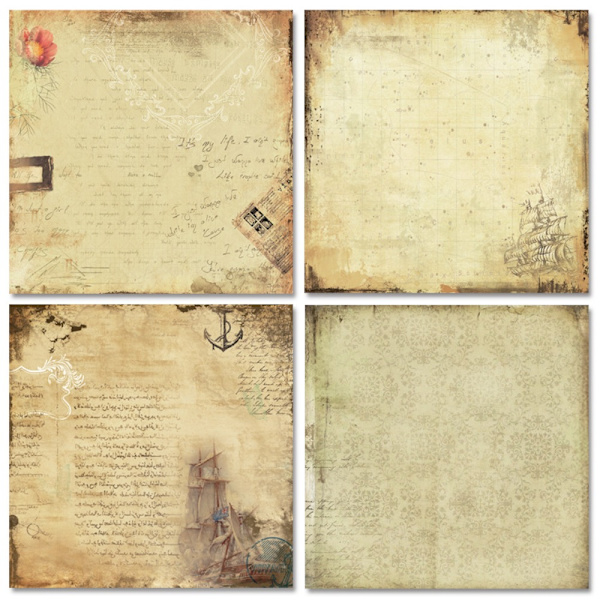 Vintage papir scrapbog papir antikt papir