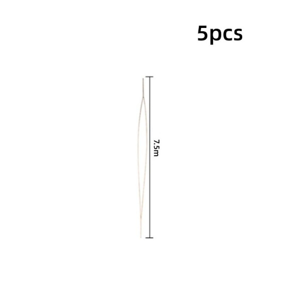 5 kpl Open Big Eye helmipuikkoja Itsekierteytysneulaneuloja 7.5cm