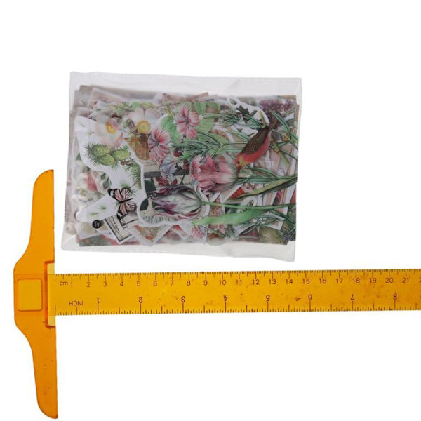 Vintage paperikukkatarrat Washi-tarrat