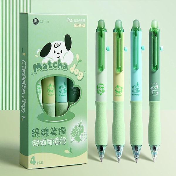 4 kpl / set Sarjakuvaeläimet Pyyhittävä kynä Magic Pens BLACK DOG DOG Black Dog-Dog