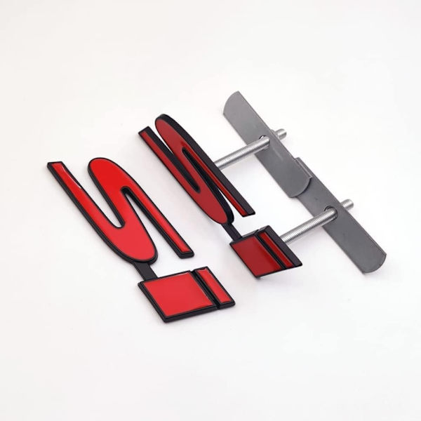 Si Head Front Hood Grille Emblem 3D Logo Bil Badge Auto Decal
