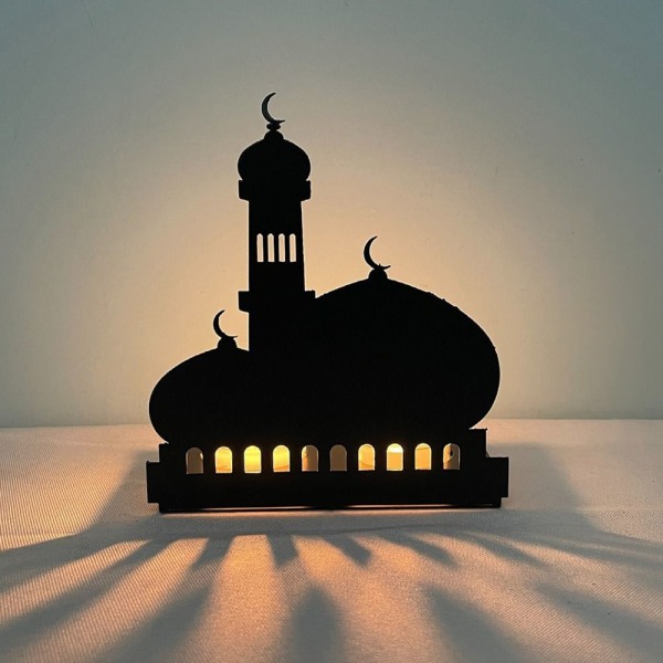 Eid Crafts Castle lysestake Ramadan Mubarak lampe dekorasjon