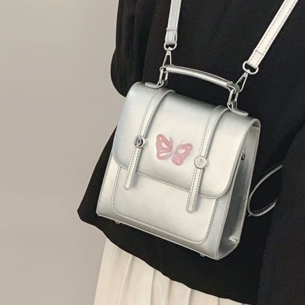 Kirjonta Butterfly Käsilaukku Tyttöjen Reput MUSTA black