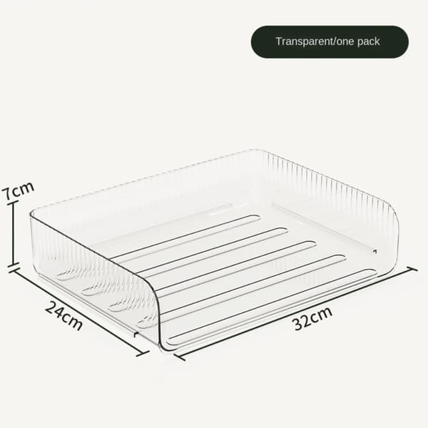 Skrivbordsförvaringslåda Transparent Förvaringslåda 2 ST 2 ST 2pcs