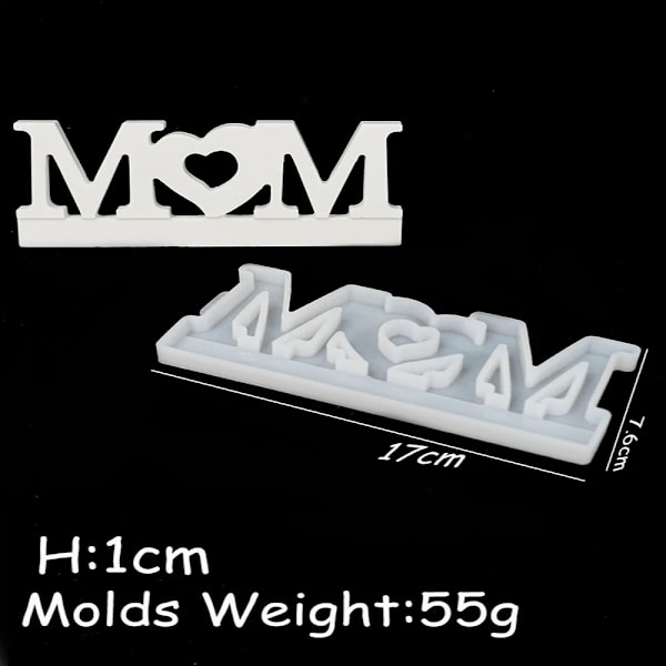 Silikoneform Lyseform MOM MOM mom