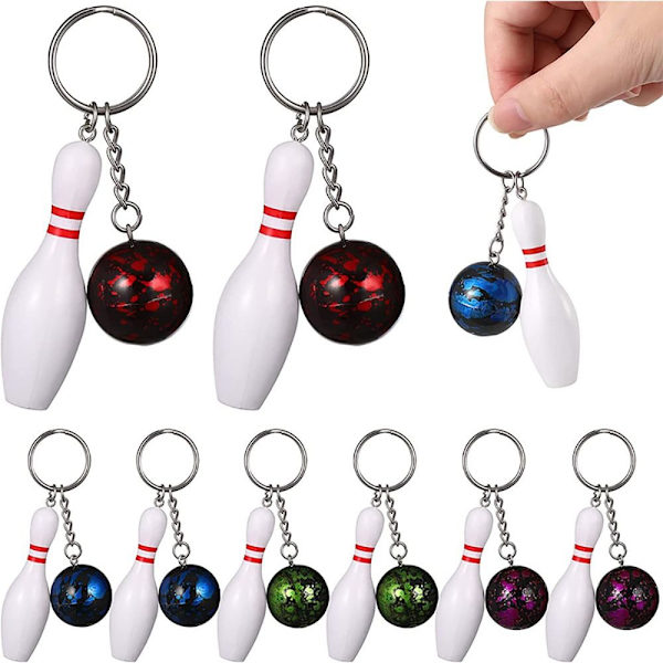 Bowling nøkkelring hengende anheng 2 2 2