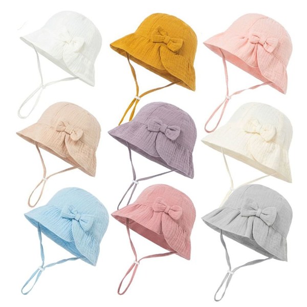 Jenter Bøttelue Babycapser GUL yellow