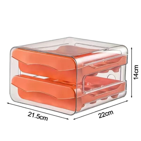Kylskåp Äggförvaringslåda Lådtyp Äggbricka ORANGE orange