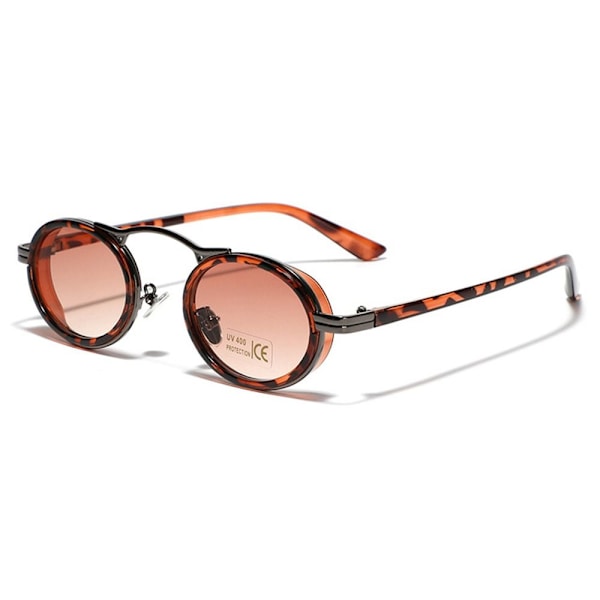 Punk solbriller Oval solbriller LEOPARD-TE LEOPARD-TE Leopard-Tea