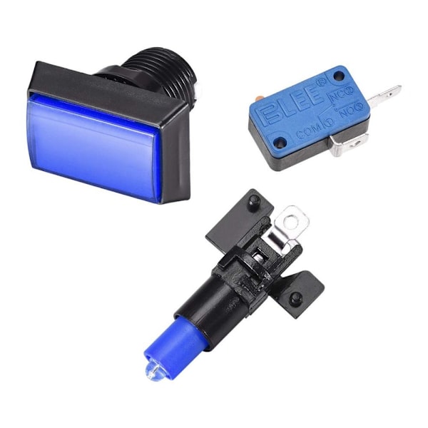 5st Game Push Button Push Button Switch BLÅ blue