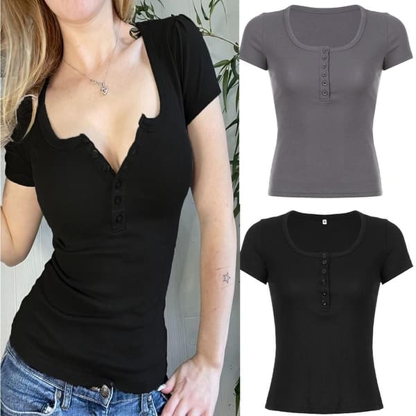 Lyhythihainen Crop Top HARMAA S Gray S