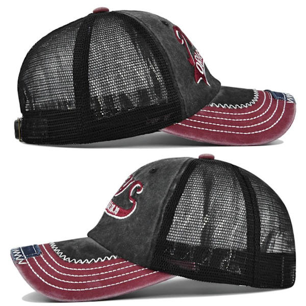Kirjekirjonta Baseball-lippikset Distressed haalistuneet hatut HARMAA grey