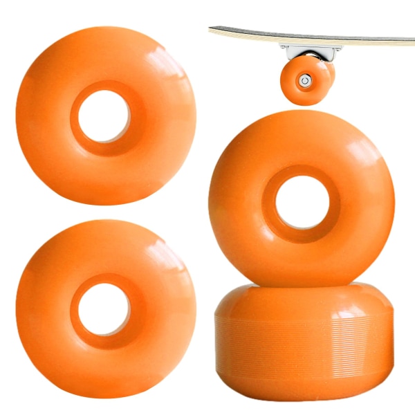 4stk Skateboard Hjul Dobbelt Rocker Wheel ORANGE orange